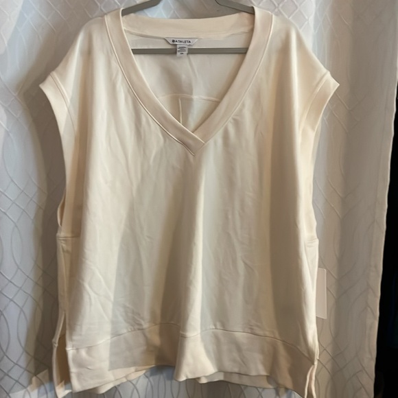 Athleta Retroterry V-Neck Seeatshirt SZ 2X - Picture 9 of 13